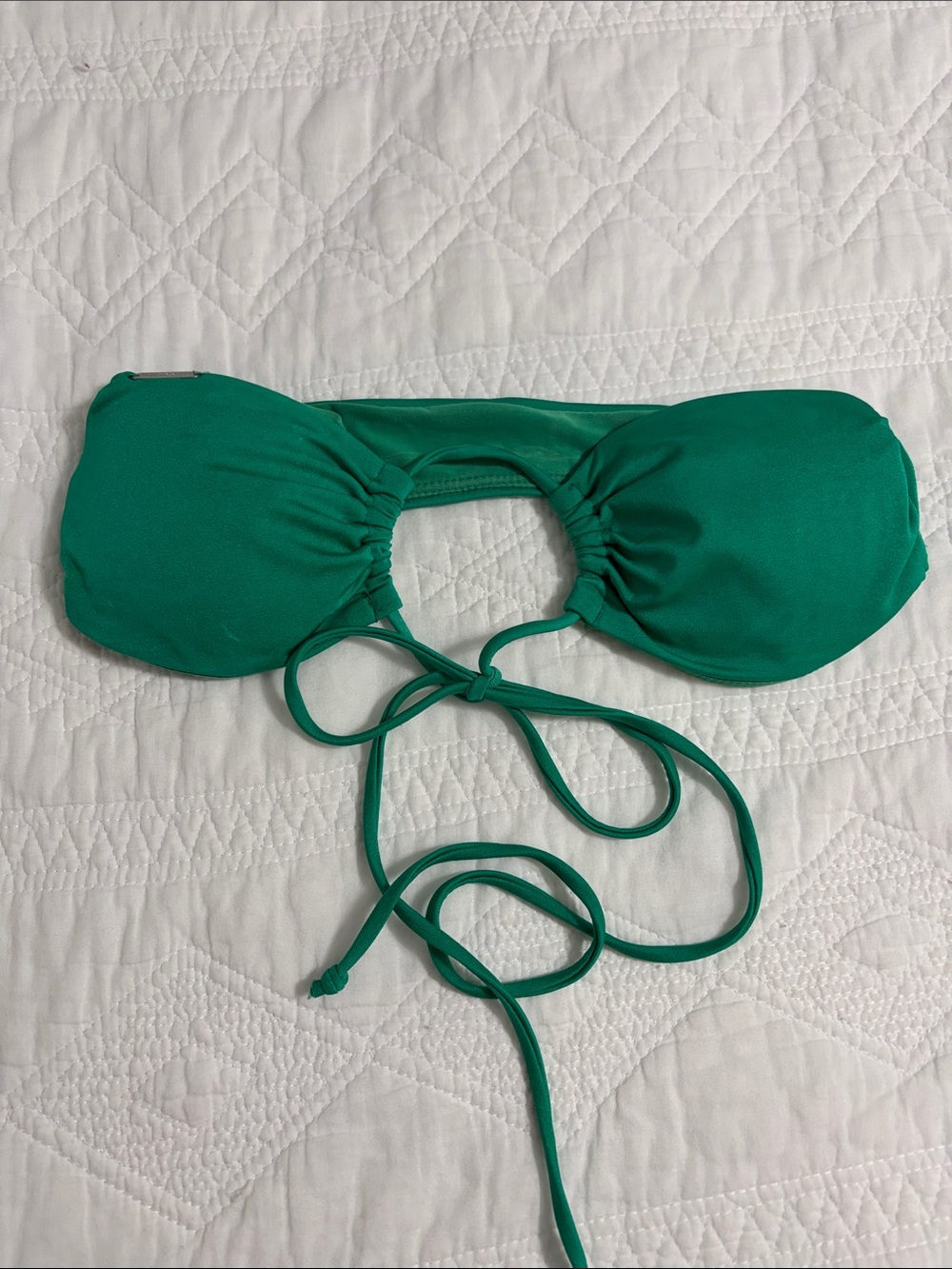 Green Bandeau Bikini Top - Women Swim Bikini